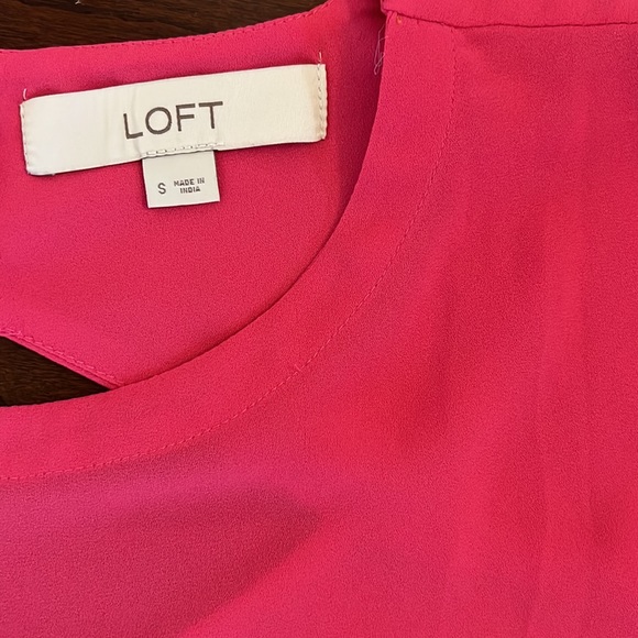 Loft Peplum pink top - Picture 8 of 10